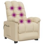Ingrijire personala si Cosmetice - Sanatate si wellness - Articole wellness - Fotolii de masaj - Fotoliu de masaj electric rabatabil, crem, textil - Infinity.ro