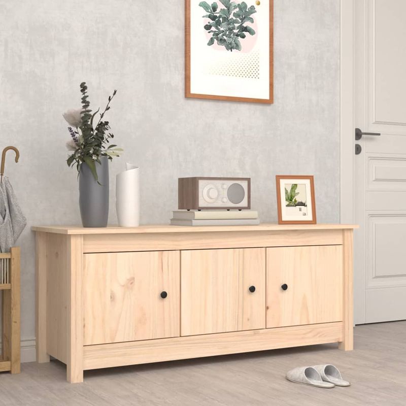 Casa si Gradina - Mobilier - Organizare si depozitare - Organizator incaltaminte - Dulap pentru pantofi, 110x38x45,5 cm, lemn masiv de pin - Infinity.ro