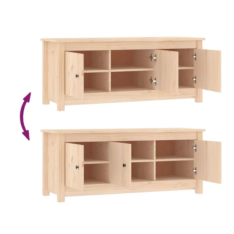 Casa si Gradina - Mobilier - Organizare si depozitare - Organizator incaltaminte - Dulap pentru pantofi, 110x38x45,5 cm, lemn masiv de pin - Infinity.ro