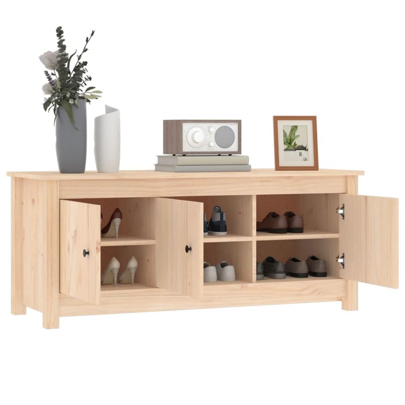 Casa si Gradina - Mobilier - Organizare si depozitare - Organizator incaltaminte - Dulap pentru pantofi, 110x38x45,5 cm, lemn masiv de pin - Infinity.ro