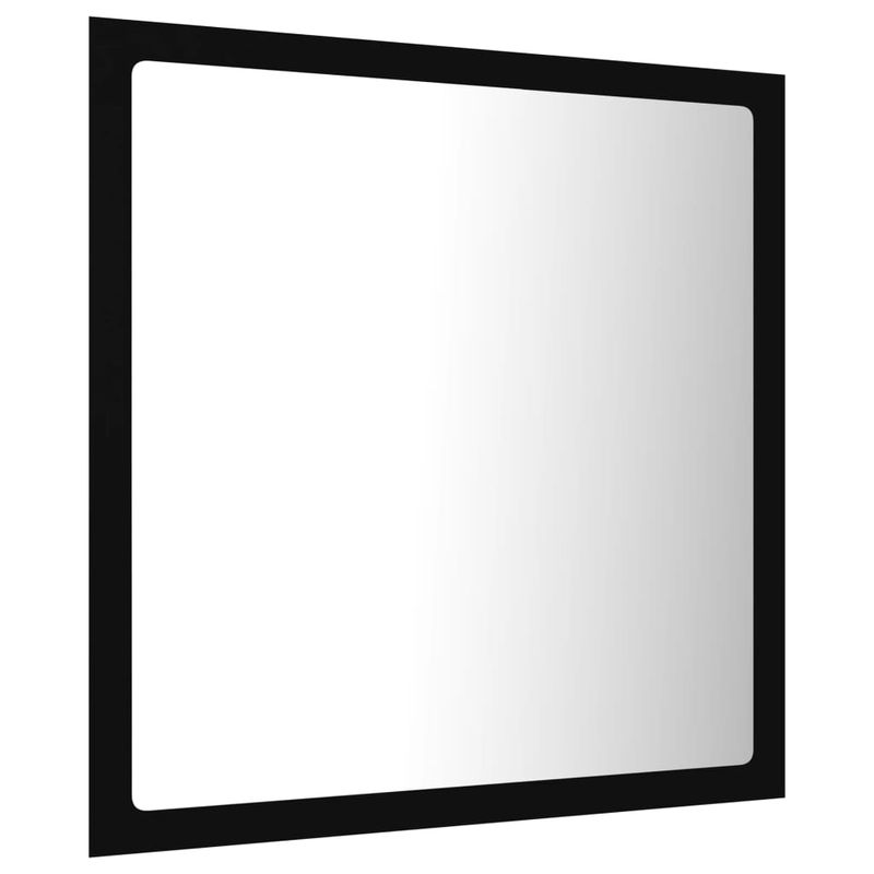 Casa si Gradina - Mobilier - Comode si corpuri - Masute de toaleta - Oglinda de baie cu LED, negru, 40x8,5x37 cm, acril - Infinity.ro