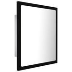 Casa si Gradina - Mobilier - Comode si corpuri - Masute de toaleta - Oglinda de baie cu LED, negru, 40x8,5x37 cm, acril - Infinity.ro