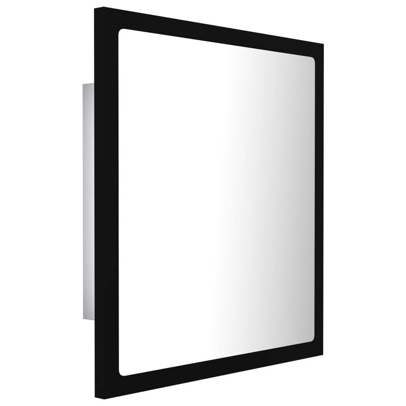 Casa si Gradina - Mobilier - Comode si corpuri - Masute de toaleta - Oglinda de baie cu LED, negru, 40x8,5x37 cm, acril - Infinity.ro