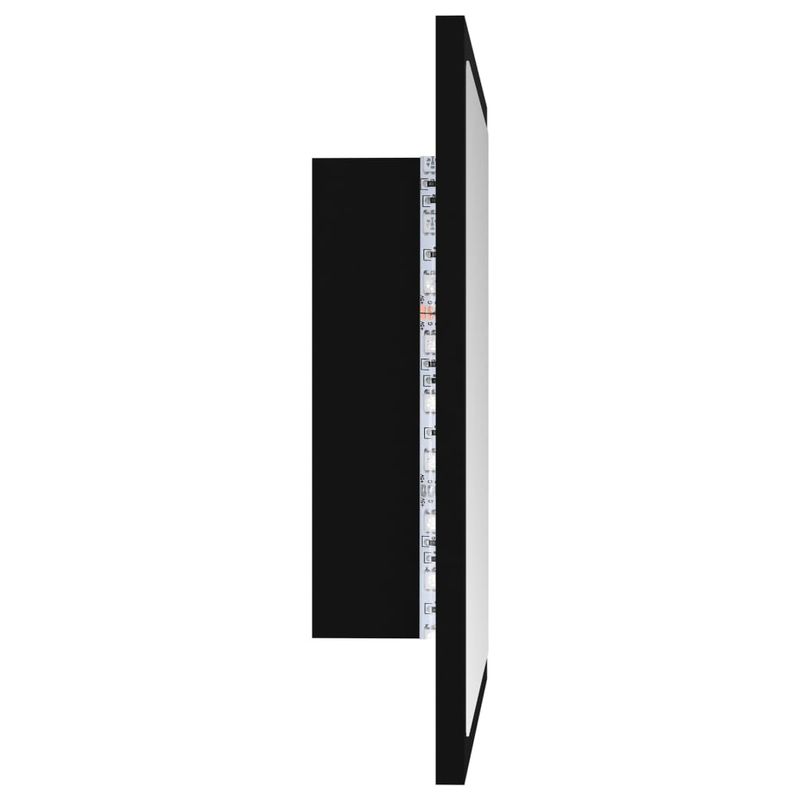 Casa si Gradina - Mobilier - Comode si corpuri - Masute de toaleta - Oglinda de baie cu LED, negru, 40x8,5x37 cm, acril - Infinity.ro