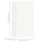 Casa si Gradina - Mobilier - Seturi de mobilier - Seturi living - Set dulapuri TV, 6 piese, alb, lemn prelucrat - Infinity.ro