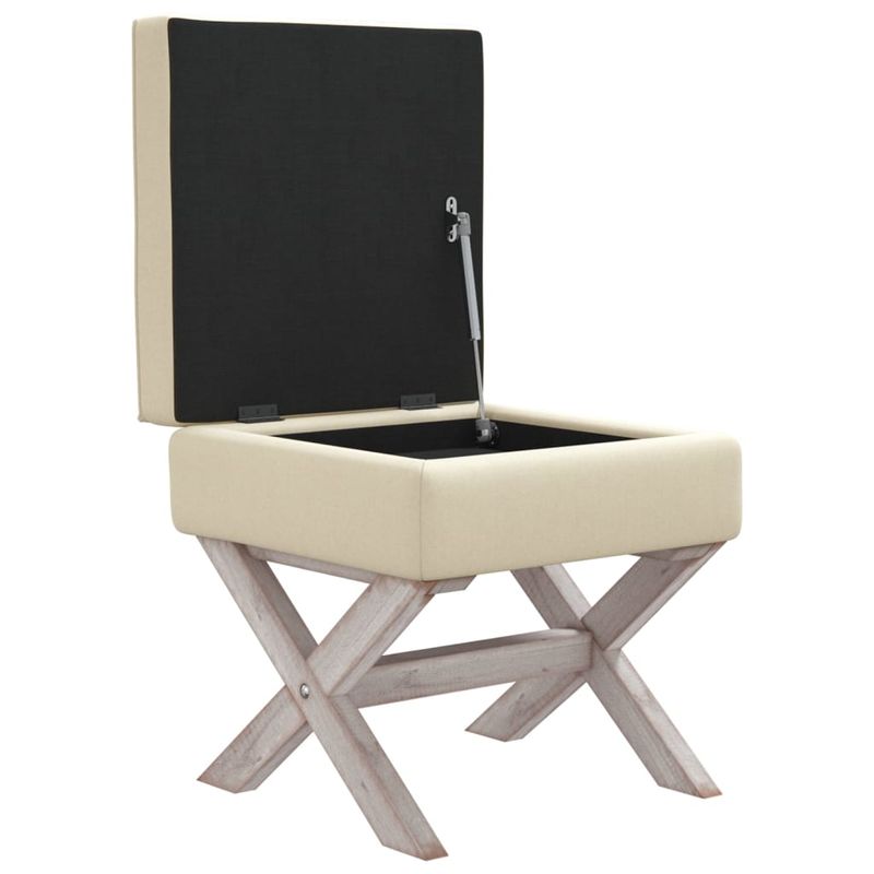 Casa si Gradina - Mobilier - Canapele si coltare - Banchete - Taburet de depozitare, bej, 45x45x49 cm, in - Infinity.ro