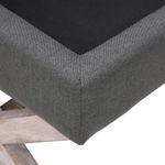 Casa si Gradina - Mobilier - Canapele si coltare - Banchete - Taburet de depozitare, gri inchis, 45x45x49 cm, material textil - Infinity.ro