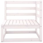 Casa si Gradina - Gradina si terasa - Mobilier exterior - Canapele si fotolii gradina - Canapea de gradina cu 2 locuri, alb, lemn masiv de pin - Infinity.ro
