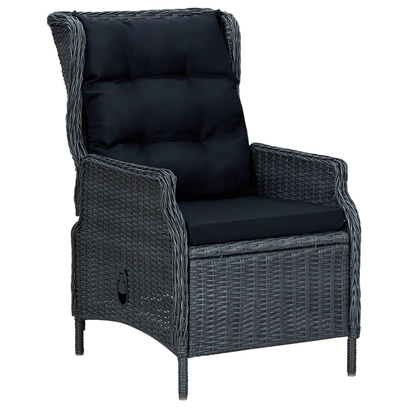 Casa si Gradina - Gradina si terasa - Mobilier exterior - Seturi mobila gradina - Set de masa pentru gradina, 5 piese, gri inchis - Infinity.ro