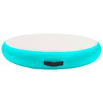 Sport si Outdoor - Accesorii si echipamente sportive - Yoga - Covoras gonflabil de gimnastica cu pompa verde 100x100x10 cm PVC - Infinity.ro