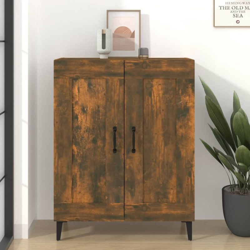 Casa si Gradina - Mobilier - Comode si corpuri - Comode - Servanta, stejar fumuriu, 69,5x34x90 cm, lemn compozit - Infinity.ro