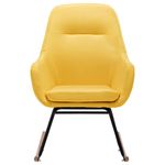 Casa si Gradina - Gradina si terasa - Balansoare si hamace - Balansoare - Scaun balansoar, galben mustar, material textil - Infinity.ro