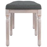 Casa si Gradina - Mobilier - Canapele si coltare - Banchete - Banca, gri inchis, 110x40x49 cm, textil - Infinity.ro