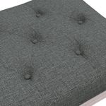 Casa si Gradina - Mobilier - Canapele si coltare - Banchete - Banca, gri inchis, 110x40x49 cm, textil - Infinity.ro