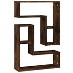 Casa si Gradina - Mobilier - Biblioteci si rafturi - Rafturi - Rafturi de perete, 2 buc., stejar fumuriu, 50x15x50 cm, lemn - Infinity.ro