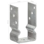 Casa si Gradina - Gradinarit si plante - Unelte gradinarit - Accesorii pentru unelte gradinarit - Ancore de gard, 6 buc., argintiu, 8x6x15 cm, otel galvanizat - Infinity.ro