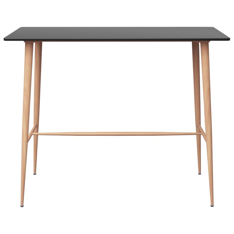 Casa si Gradina - Mobilier - Seturi de mobilier - Seturi bucatarie - Set mobilier de bar, 7 piese, negru si alb - Infinity.ro