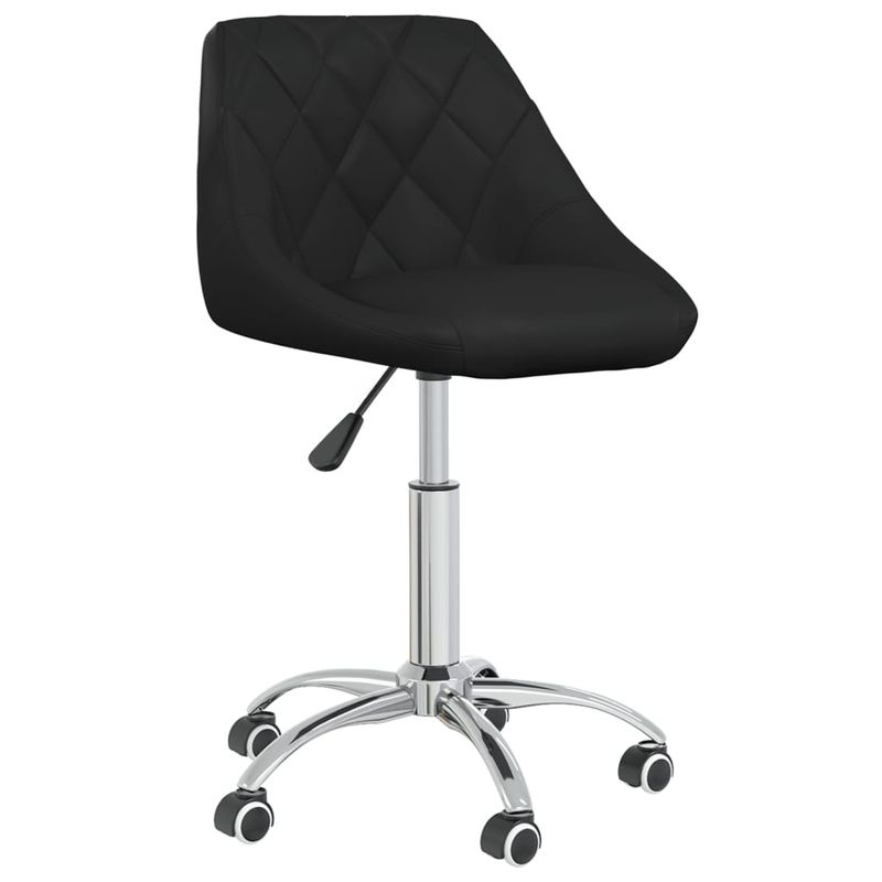Casa si Gradina - Mobilier - Scaune si fotolii - Scaune - Scaune de bucatarie pivotante, 6 buc., negru, piele ecologica - Infinity.ro