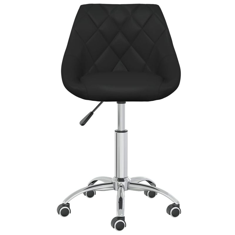 Casa si Gradina - Mobilier - Scaune si fotolii - Scaune - Scaune de bucatarie pivotante, 6 buc., negru, piele ecologica - Infinity.ro