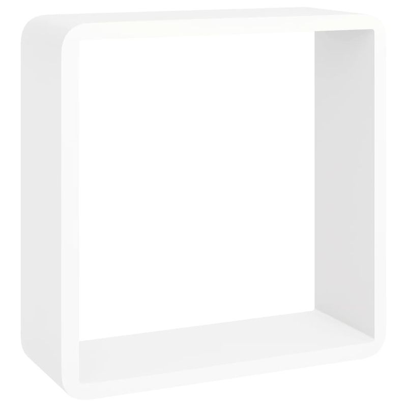 Casa si Gradina - Mobilier - Biblioteci si rafturi - Rafturi - Rafturi cub de perete, 3 buc., alb, MDF, mărime 28x10x28 cm - Infinity.ro
