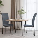 Casa si Gradina - Mobilier - Scaune si fotolii - Scaune - Scaune de sufragerie, 2 buc., gri inchis, catifea - Infinity.ro