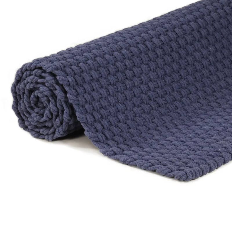 Casa si Gradina - Textile si covoare - Covoare - Covoare casa - Covor dreptunghiular, bleumarin, 160x230 cm, bumbac - Infinity.ro