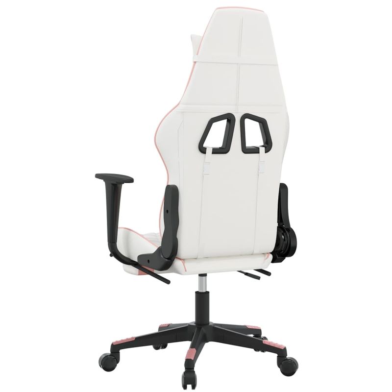 PC, gaming si accesorii - Gaming - Accesorii gaming - Scaune gaming - Scaun de jocuri, alb/roz, piele ecologica - Infinity.ro