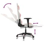 PC, gaming si accesorii - Gaming - Accesorii gaming - Scaune gaming - Scaun de jocuri, alb/roz, piele ecologica - Infinity.ro