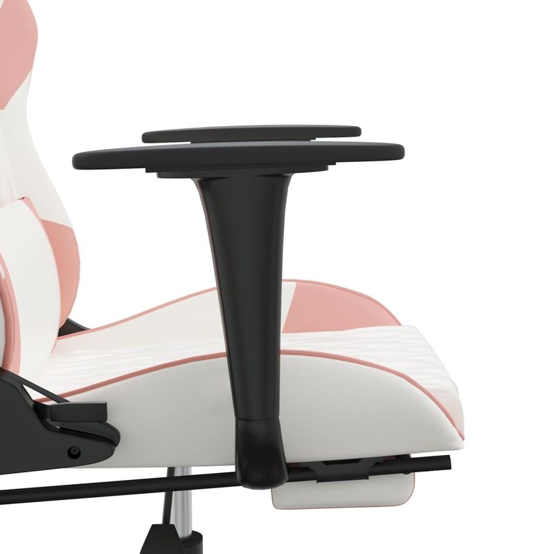 PC, gaming si accesorii - Gaming - Accesorii gaming - Scaune gaming - Scaun de jocuri, alb/roz, piele ecologica - Infinity.ro