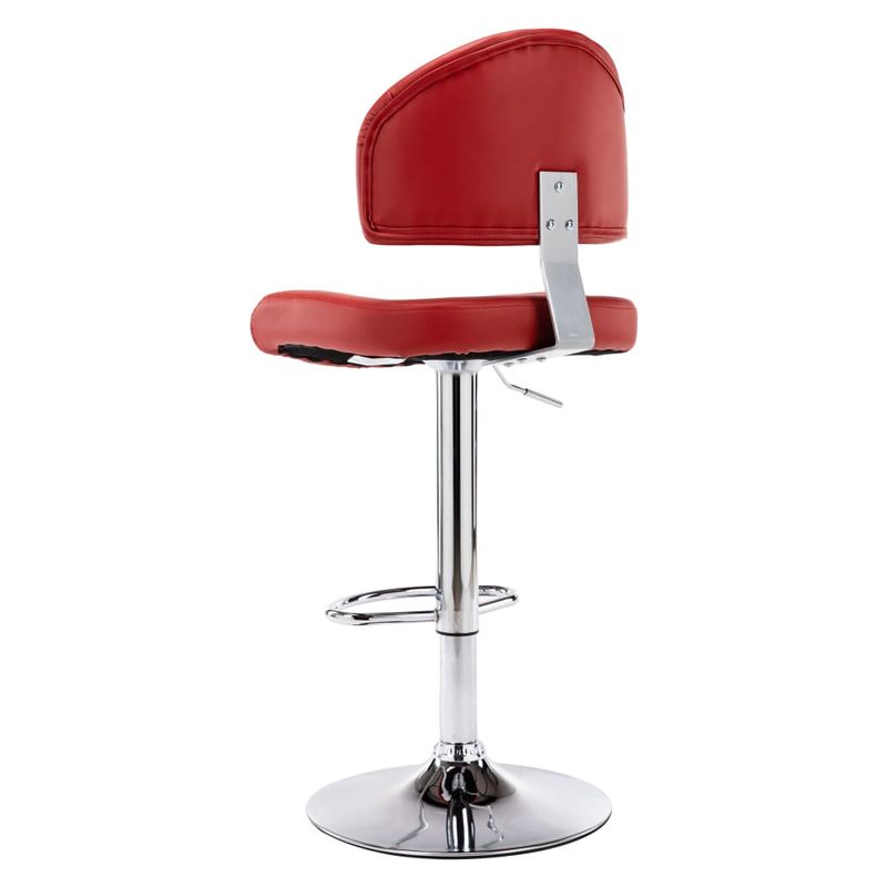 Casa si Gradina - Mobilier - Scaune si fotolii - Scaune - Scaun de bar, rosu vin, piele ecologica - Infinity.ro