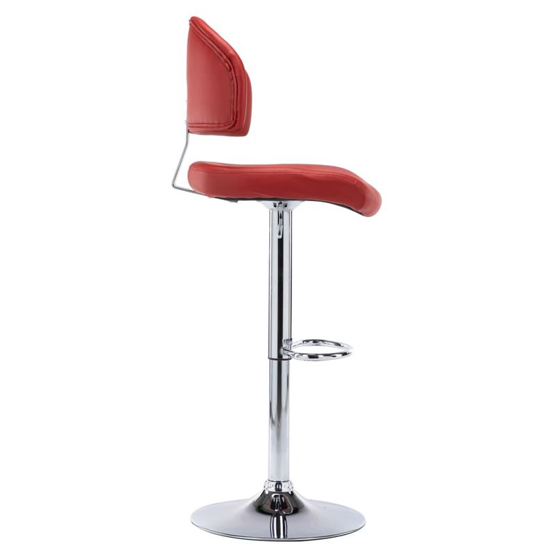 Casa si Gradina - Mobilier - Scaune si fotolii - Scaune - Scaun de bar, rosu vin, piele ecologica - Infinity.ro