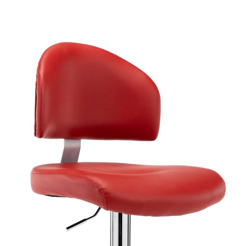Casa si Gradina - Mobilier - Scaune si fotolii - Scaune - Scaun de bar, rosu vin, piele ecologica - Infinity.ro