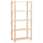 Casa si Gradina - Mobilier - Biblioteci si rafturi - Rafturi - Etajere cu 5 niveluri 2 buc. 80x38x170 cm pin masiv 250 kg - Infinity.ro