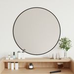 Casa si Gradina - Decoratiuni - Oglinzi - Oglinda de perete rotunda, negru, Ø 60 cm - Infinity.ro