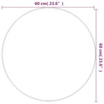 Casa si Gradina - Decoratiuni - Oglinzi - Oglinda de perete rotunda, negru, Ø 60 cm - Infinity.ro