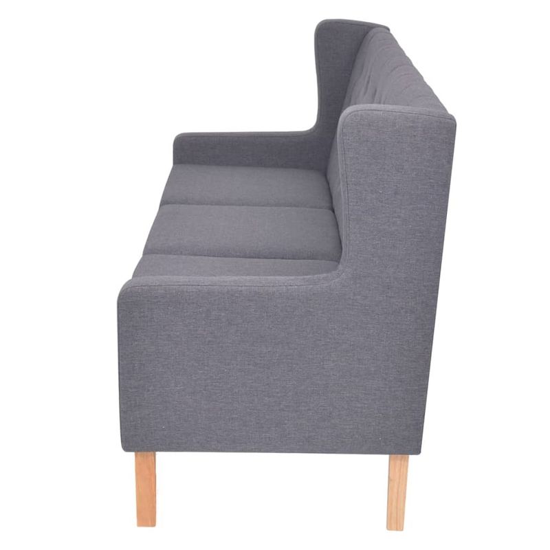 Casa si Gradina - Mobilier - Canapele si coltare - Canapele - Canapea cu 3 locuri, material textil, gri - Infinity.ro
