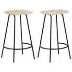 Casa si Gradina - Mobilier - Scaune si fotolii - Scaune - Scaune de bar, 2 buc., lemn masiv de mango - Infinity.ro