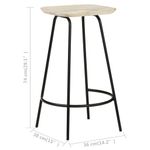 Casa si Gradina - Mobilier - Scaune si fotolii - Scaune - Scaune de bar, 2 buc., lemn masiv de mango - Infinity.ro
