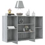 Casa si Gradina - Mobilier - Comode si corpuri - Comode - Servanta, gri sonoma, 120x30x75 cm, PAL - Infinity.ro