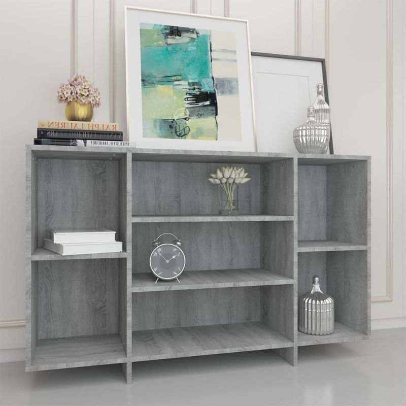 Casa si Gradina - Mobilier - Comode si corpuri - Comode - Servanta, gri sonoma, 120x30x75 cm, PAL - Infinity.ro