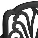 Casa si Gradina - Gradina si terasa - Mobilier exterior - Seturi mobila gradina - Set mobilier bistro, 3 piese, negru, aluminiu turnat - Infinity.ro