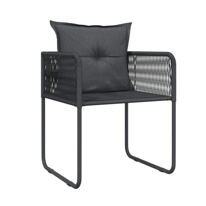 Casa si Gradina - Gradina si terasa - Mobilier exterior - Seturi mobila gradina - Set de mobilier pentru gradina, 3 piese, negru - Infinity.ro