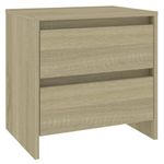 Casa si Gradina - Mobilier - Comode si corpuri - Noptiere - Noptiera, stejar sonoma, 45x34,5x44,5 cm, PAL - Infinity.ro