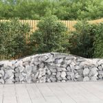 Casa si Gradina - Gradina si terasa - Garduri, panouri si accesorii - Cos gabion arcuit, 400x50x60/80 cm, fier galvanizat - Infinity.ro