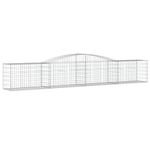 Casa si Gradina - Gradina si terasa - Garduri, panouri si accesorii - Cos gabion arcuit, 400x50x60/80 cm, fier galvanizat - Infinity.ro