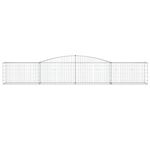 Casa si Gradina - Gradina si terasa - Garduri, panouri si accesorii - Cos gabion arcuit, 400x50x60/80 cm, fier galvanizat - Infinity.ro