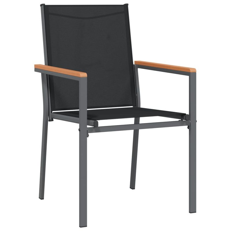 Casa si Gradina - Gradina si terasa - Mobilier exterior - Seturi mobila gradina - Set mobilier de gradina, 3 piese, negru, textilena si otel - Infinity.ro