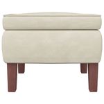 Casa si Gradina - Mobilier - Scaune si fotolii - Scaune - Scaun cu picioare din lemn, crem, catifea - Infinity.ro