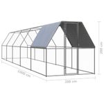 Petshop - Accesorii petshop - Culcusuri si custi - Custi interior si exterior - Cotet de exterior pentru pasari, 2x10x2 m, otel zincat - Infinity.ro