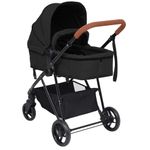 Jucarii, Copii si Bebe - Carucioare si articole de transport - Carucioare - Carucioare standard - Carucior pentru copii 2-in-1, antracit si negru, otel - Infinity.ro